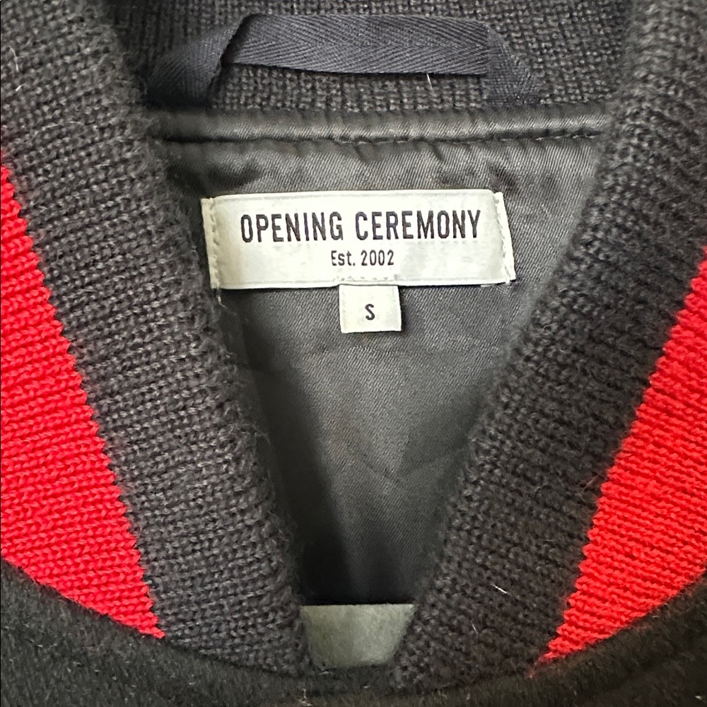 Opening Ceremony Never Eat Shredded Wheat Embroidered Varsity Jacket - Picture 4 of 4
